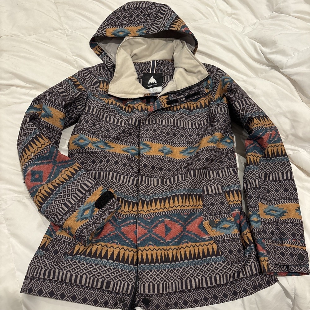 Burton Kaylo Snowboard Jacket Tandori Colorway Thermolite‎ Aztec Print SM